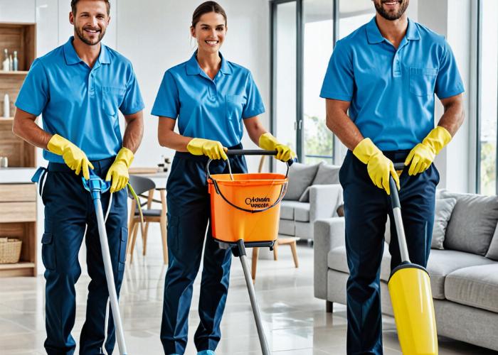 Professional cleaning team values