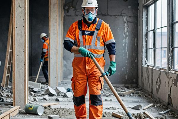 Construction cleanup process